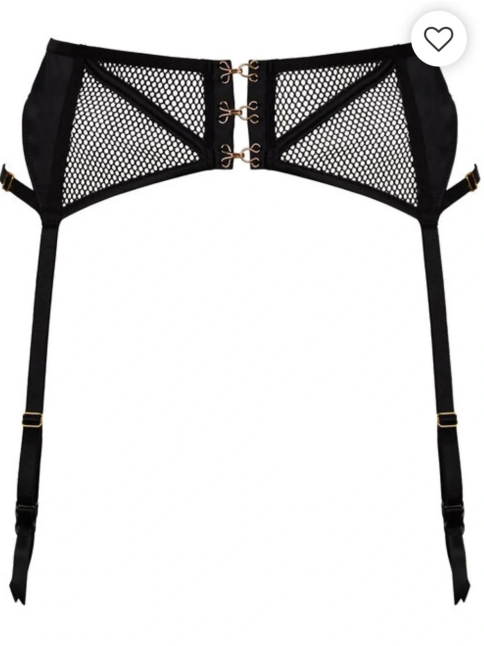 Ann Summers The Superior Suspender Belt Black Garter Belt Small 4-6